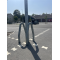 Tr�beskyttelsesb�jle | st�lr�r | � 48 x 2,5 mm / | � 60 x 2,5 mm | til indst�bning i beton | st�lr�r � 48 x 2,5 mm samlet bredde: ca. 750 mm samlet h�jde: ca. 1400 mm | varmgalvaniseret og lakeretfarve: gr�n (RAL 6005)